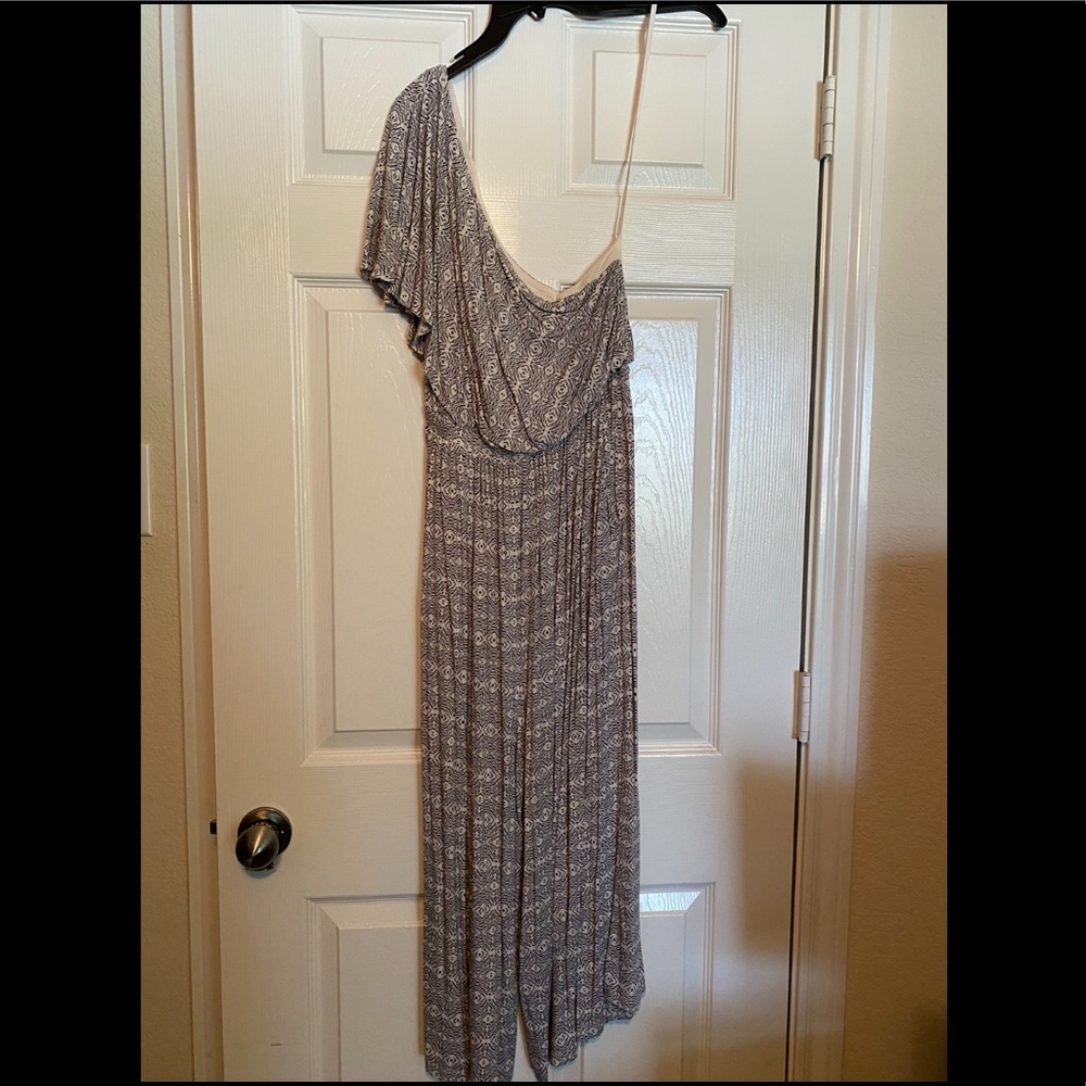 One Shoulder stretchy romper